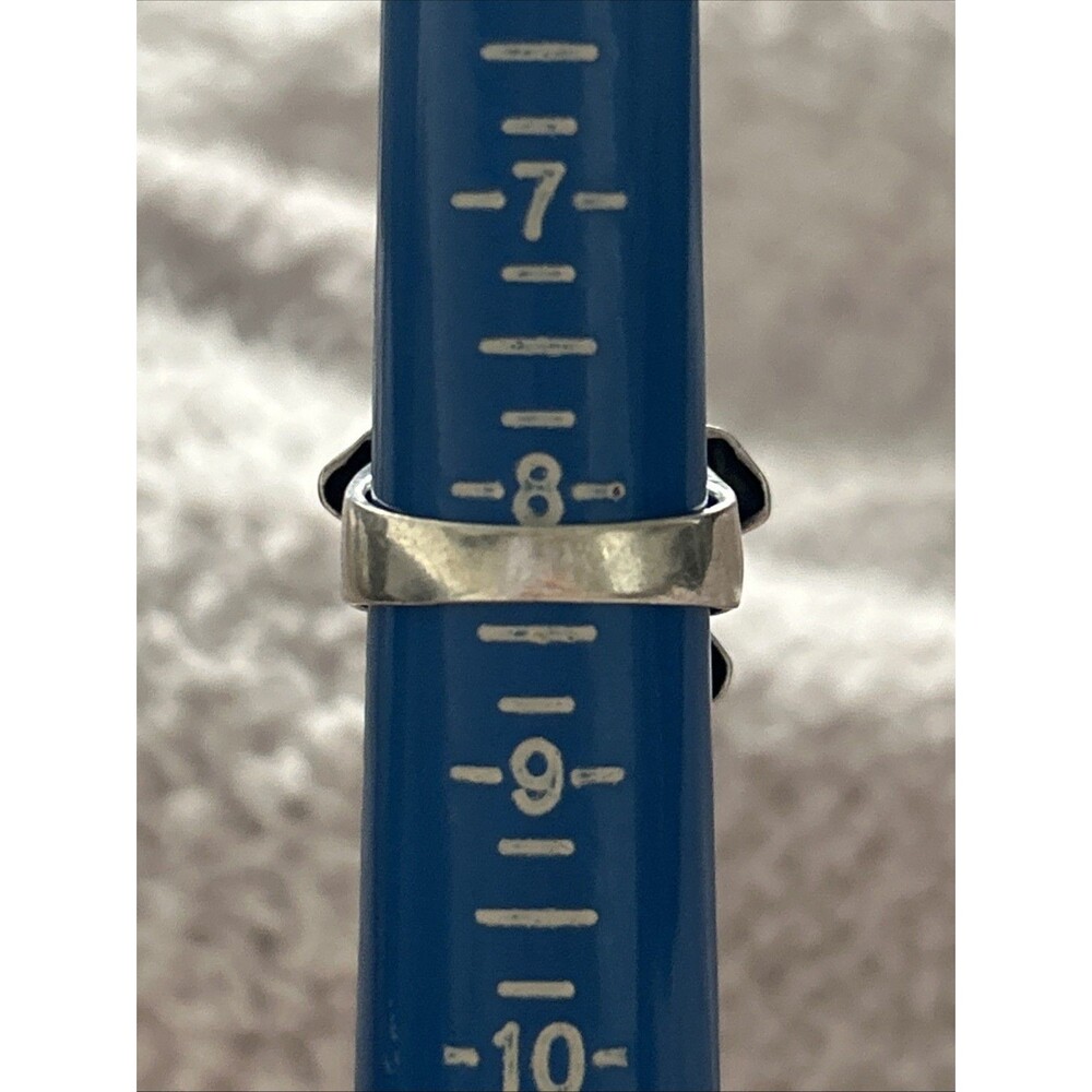 Silpada Textured Silver Floral Ring Sterlibg Silver - Picture 5 of 6